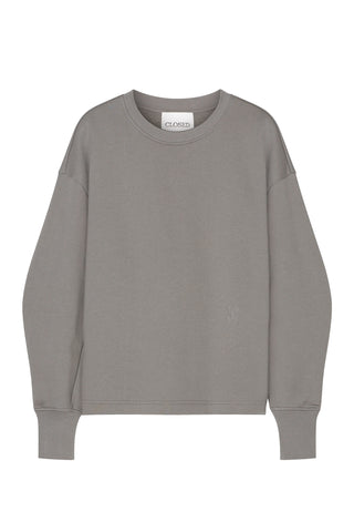 Wide Sleeve Sweatshirt in Led Grey