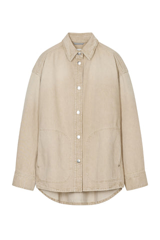 Worker Overshirt in Wheat Beige