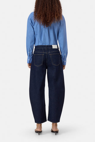 Jazzie Barrel Jean in Dark Blue