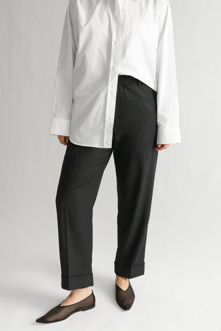 Souki Pant in Black Melange