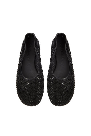 Balla Crystal Flat in Black