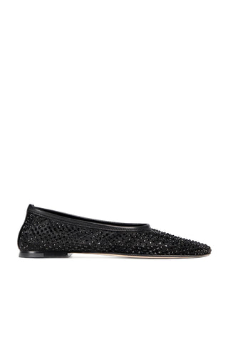 Balla Crystal Flat in Black