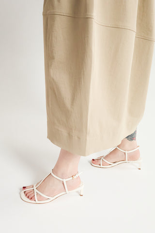 Tee Sandal in Crema