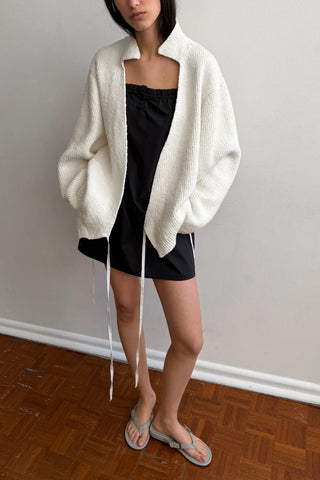 Wrap Cardigan in Snow