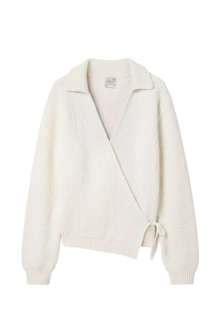 Wrap Cardigan in Snow