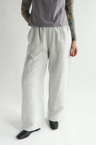 Eyelet Pant in Fine Stripe