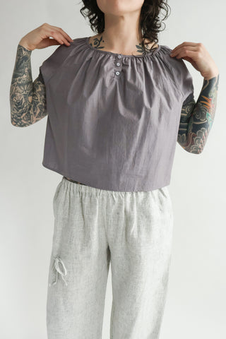Poplin T Shirt in Currant