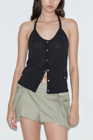 Cross Top in Black