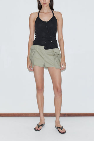 Cross Top in Black