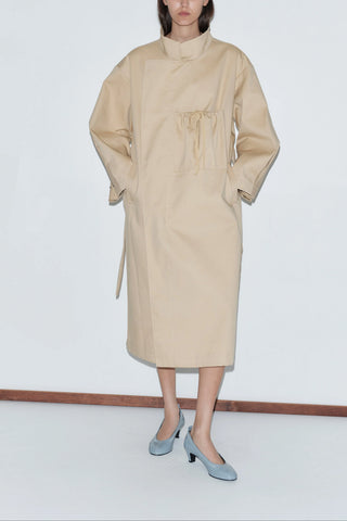Longline Jacket in Beige