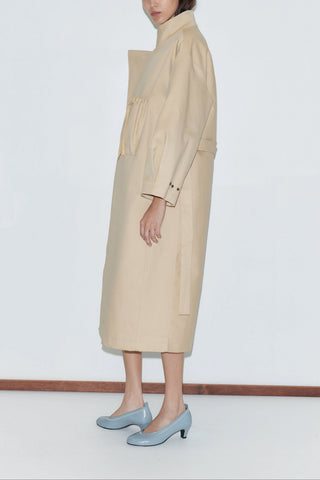 Longline Jacket in Beige