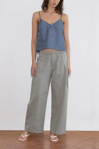 V Neck Cami in Azure Stripe