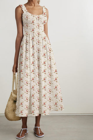 DÔEN | Emmaretta Dress in Blanc Praire Rose DÔEN | Emmaretta Dress in Blanc Praire Rose