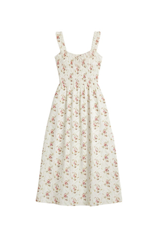 Emmaretta Dress in Blanc Praire Rose