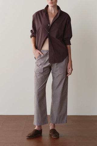 Cotton Dobby Cargo Pant in Espresso