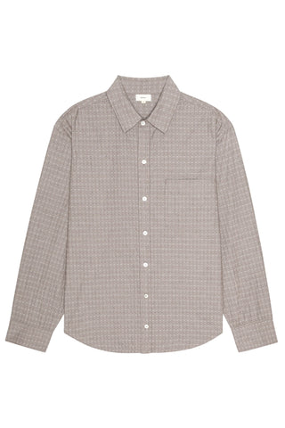 Cotton Dobby Shirt in Espresso
