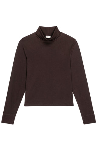 Jersey Turtleneck in Espresso