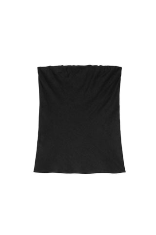 Linen Tube Top in Jet