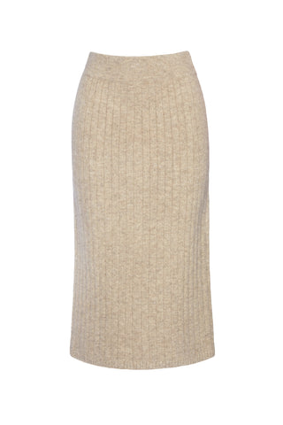 Pia Tube Skirt in Oatmeal Melange