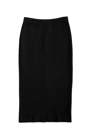 Textured Jacquard Skirt in Black