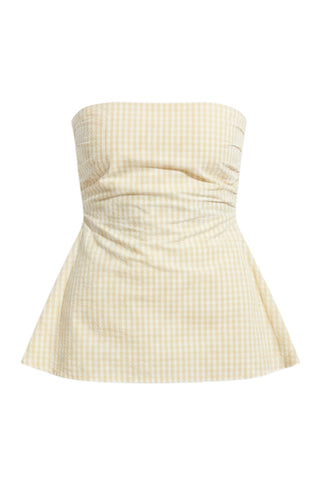 Isole Top in Butter Textured Gingham