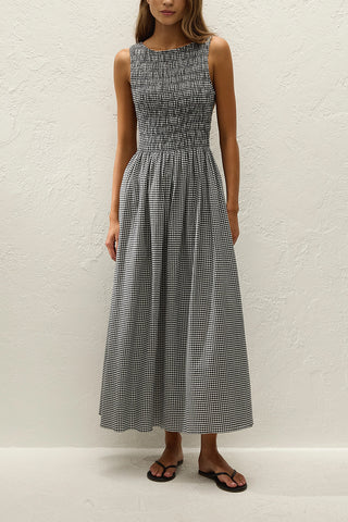Carina Maxi Dress in Cantinho Gingham