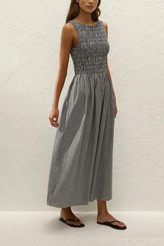 Carina Maxi Dress in Cantinho Gingham