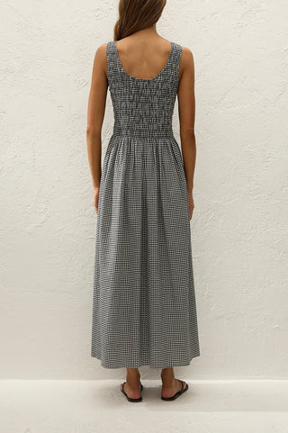 Carina Maxi Dress in Cantinho Gingham
