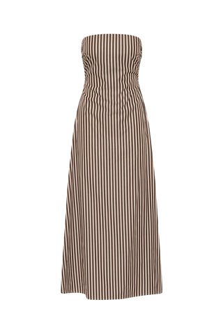 Casimiro Midi Dress in Rita Stripe/Port