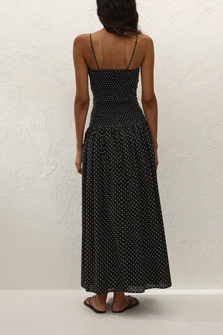 Mira Maxi Dress in Lola Polkadot