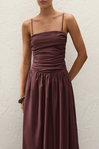 Portlligat Maxi Dress in Port