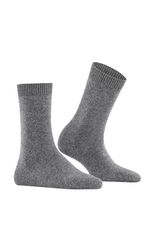 Cosy Wool Socks in Light Grey