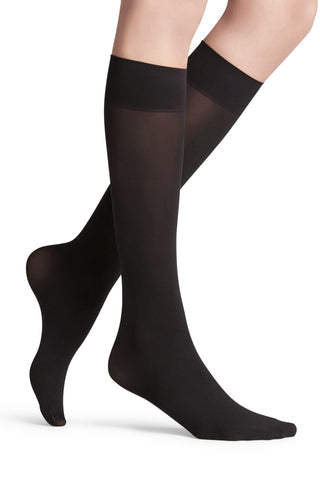 Pure Matt 50 Knee High Socks in Black