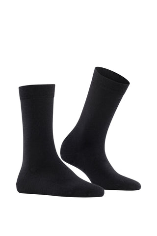 Soft Merino Sock in Black