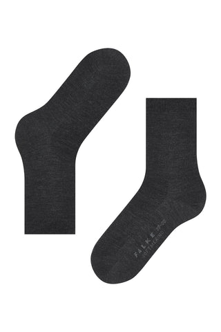 Soft Merino Sock in Charcoal