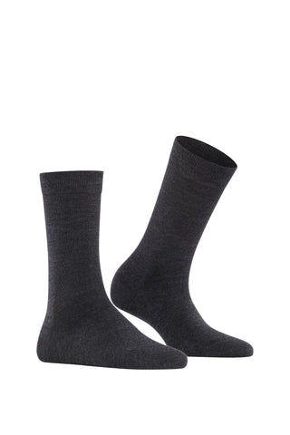 Soft Merino Sock in Charcoal