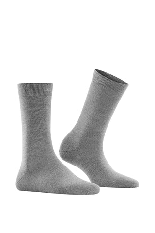 Soft Merino Sock in Light Grey