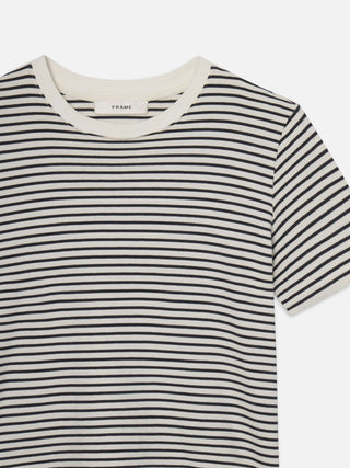 Baby Tee in Navy Stripe