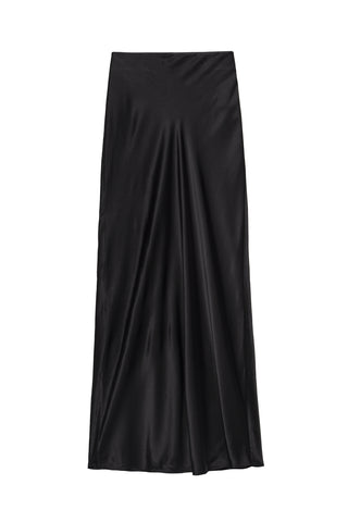 Column Maxi Skirt in Noir