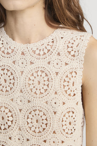 Crochet Tank in Cream