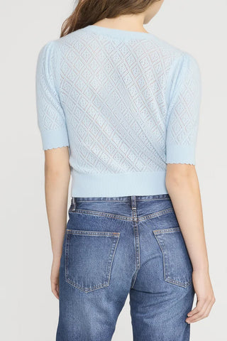 Delicate Cashmere Cardigan in Sky Blue