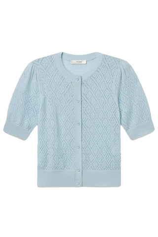 Delicate Cashmere Cardigan in Sky Blue
