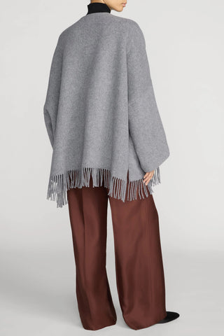 Fringe Coat in Heather Grey