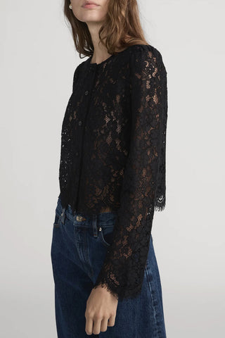 Lace Blouse in Black