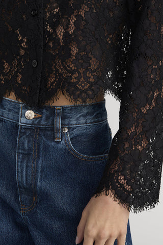Lace Blouse in Black