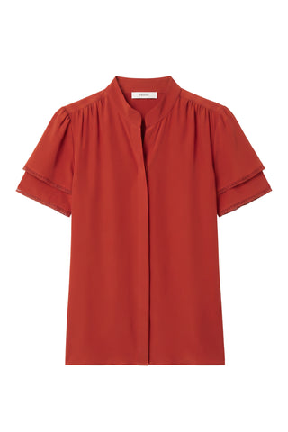 Silk Arcadia Top in Paprika