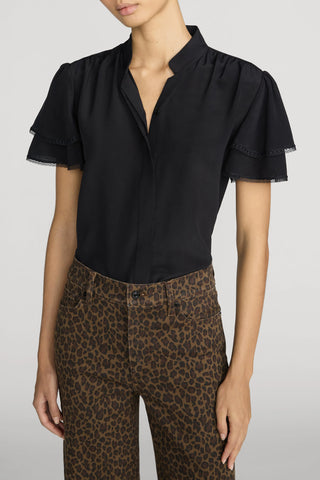 Silk Arcadia Top in Black