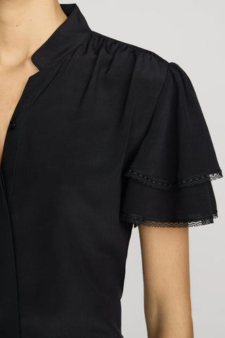 Silk Arcadia Top in Black