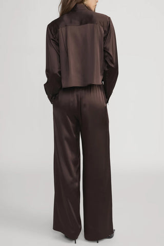 Silk Charles Shirt in Americano