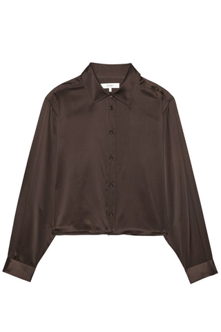 Silk Charles Shirt in Americano